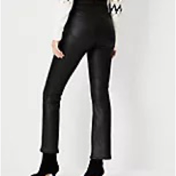 Ann Taylor Coated High Waist Boot Crop Jeans - Picture 2 of 7
